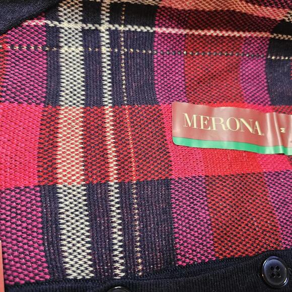 Merona Women's Plaid Cardigan - Cozy Knitted Sweater - New With Tags - Picture 6 of 6
